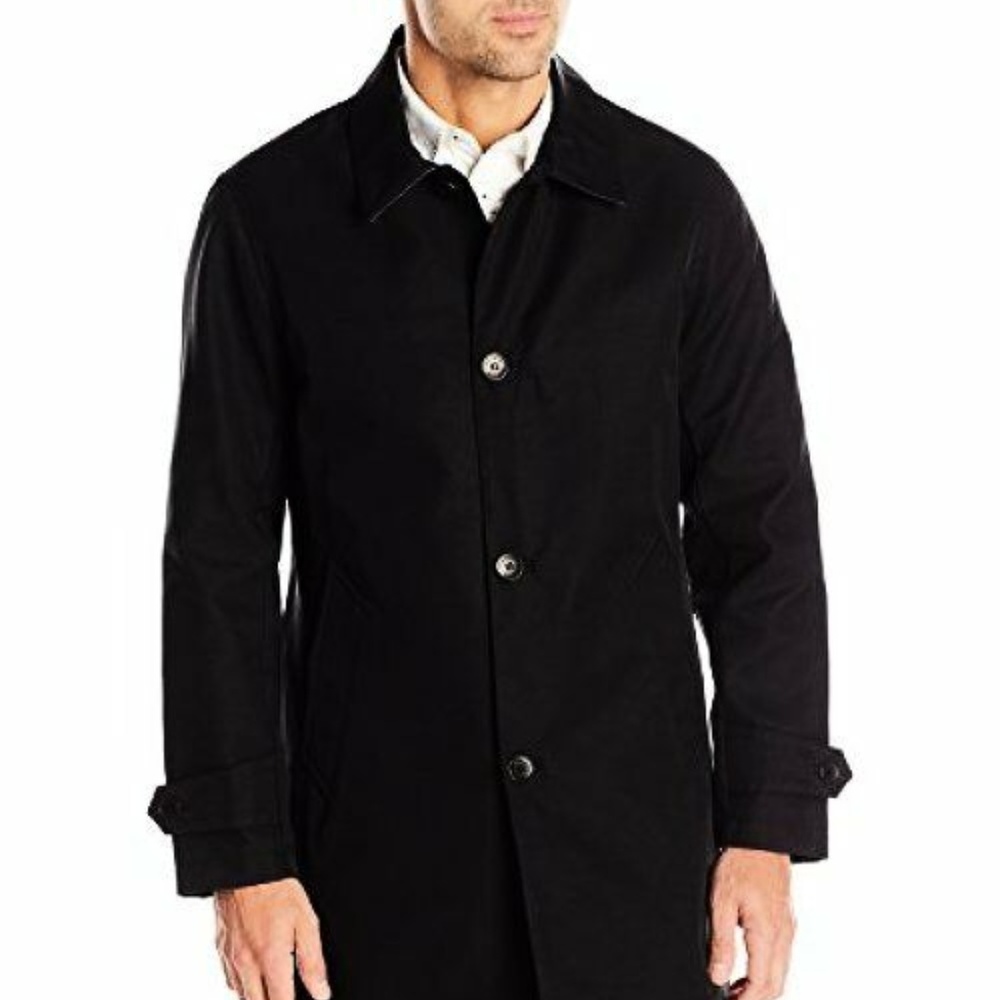 Cole Haan 536AC213 Blck Cotton Twill Topper Jacket